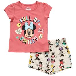 Toddler Girl Disney&#40;R&#41; Junior Minnie Full of Smiles Shorts Set