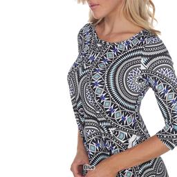 Womens White Mark Maji Bold Geometric Print Tunic