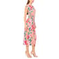 Womens MSK Cap Sleeve Floral Sheath Midi Dress - image 3