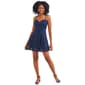 Juniors Emerald Sundae Stretch Lace Fit/Flare Lace Back Tier Dres - image 1