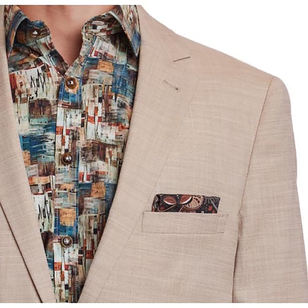 Mens Paisley & Gray&#174; Suit Jacket - Cream Beige