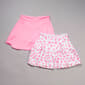 Girls (7-16) RBX 2pk. Daisy/Solid Skorts - image 1