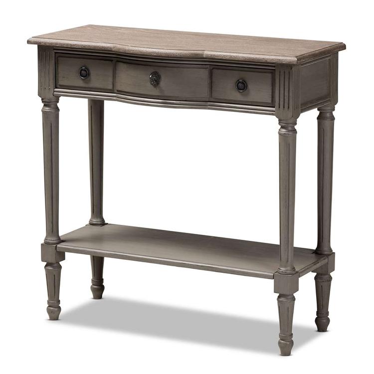 Baxton Studio Noelle 1 Drawer Wood Console Table