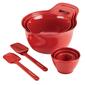 Rachael Ray 10pc. Mix &amp; Measure Mixing Bowl Set - Red - image 10