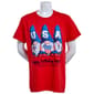 Womens Home of the Brave Happy Birthday America Gnomes Tee - image 2
