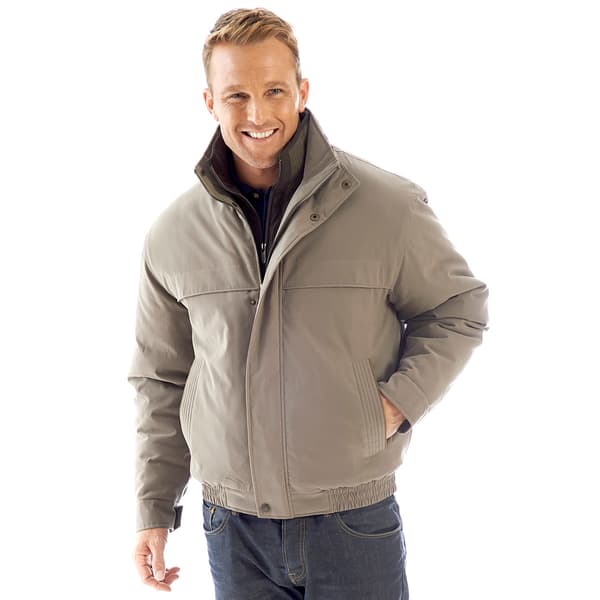 Mens Weatherproof(R) Microfiber Bomber Jacket