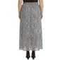 Plus Size NY Collection Chevron Chiffon Belted Waist Maxi Skirt - image 2
