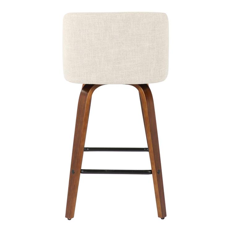 LumiSource Toriano Mid-Century Modern Counter Stools - Set of 2