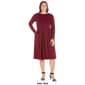 Plus Size 24/7 Comfort Apparel Fit N' Flare Dress - image 4