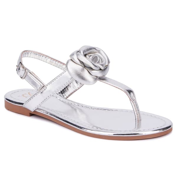Womens New York & Company Rosette Flip Flops - image 