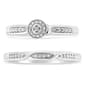 Haus of Brilliance Sterling Silver Diamond Twist Shank Bridal Set - image 3