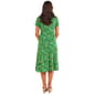 Womens Tiffany & Grey Short Sleeve Floral Dress-Kelly/Pink - image 3
