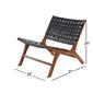 9th & Pike&#174; Black Wood Contemporary Accent Chair - Set of 2 - image 4