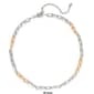 Wearable Art Two-Tone Paper Clip Chain Necklace - image 2