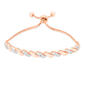 Gianni Argento Rose Gold Diamond S Link Bracelet - image 1