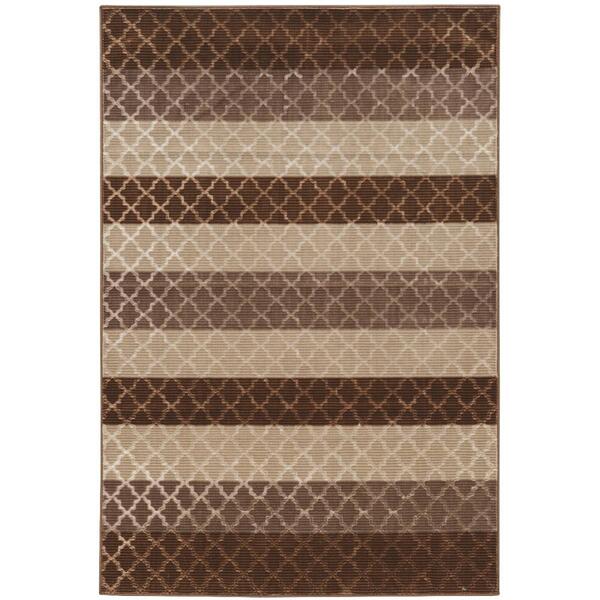 Linon Evolution Trellis Stripe Area Rug - 5x7 - image 