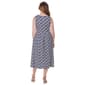 Womens 24/7 Comfort Apparel Geometric Fit & Flare Midi Dress - image 3