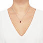 Gemstone Classics&#8482; 10kt. Garnet & White Topaz Pendant - image 3