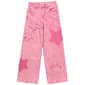 Girls (7-14) YMI® Frayed Star Appliqué Wide Leg Jeans - image 2