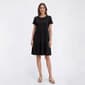 Petite Architect(R) Short Sleeve Solid Tiered A-Line Dress - image 1