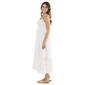 Juniors No Comment Cross Hatch Eyelet Smocked Bodice Midi Dress - image 4