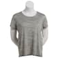 Plus Size MUK LUKS&#174; Short Sleeve Cloud Knit Solid Scoop Neck Tee - image 1
