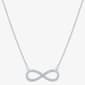 Nova Star&#174; Sterling Silver Lab Grown Diamond Infinity Pendant - image 2