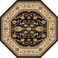 Tayse Sensation Gabrielle Octagonal Area Rug-Black - image 1