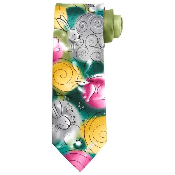 Mens Jerry Garcia Stars & Bunnies Tie - image 