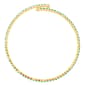 Athra 14kt. Gold over Brass & Light Aqua Crystal Coil Bracelet - image 2
