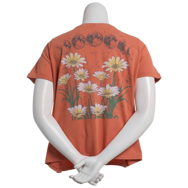 Juniors Plus Attitude Not Included Daisy Pocket Graphic Tee