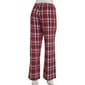 Juniors Self Esteem Red Twill Plaid Wide Leg Lounge Pants - image 2
