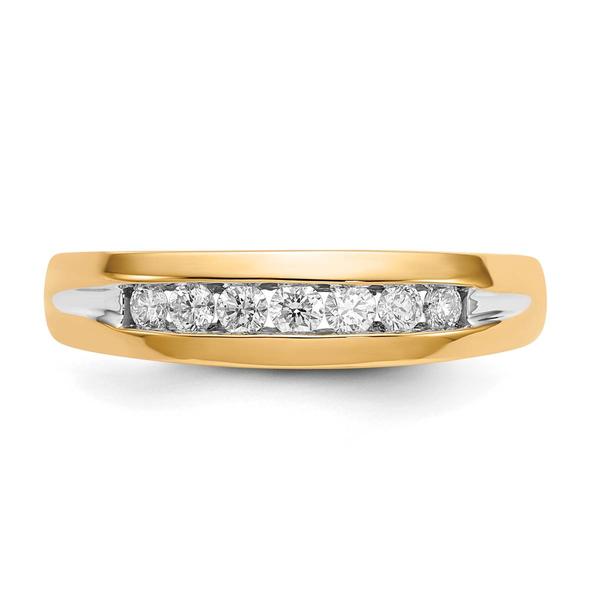 Mens Gentlemens Classics™ 14kt. Gold 1/3ctw. Channel Diamond Ring