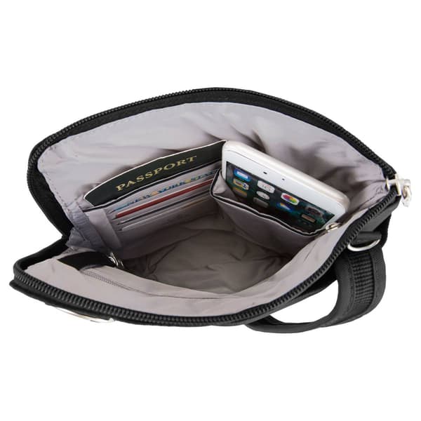 Travelon Anti-Theft Classic Slim Double Zip Crossbody