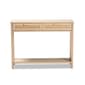 Baxton Studio Sebille Light Brown Wood 2-Drawer Console Table - image 3