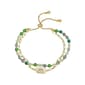 Shine Cubic Zirconia Elephant Crystal Double Strand Bolo Bracelet - image 1