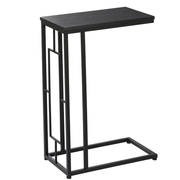 9th & Pike&#40;R&#41; Contemporary Black Metal Accent Table