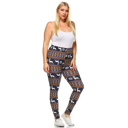 Plus Size White Mark Leggings - image 