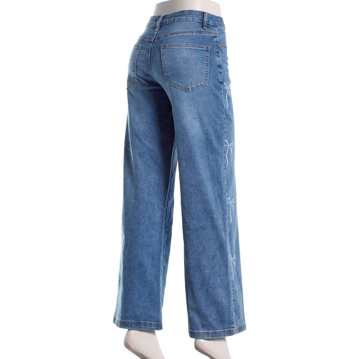 Juniors Madden Girl Ultra 90''s Jeans w/ Bow Side Seam