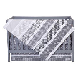 Trend Lab Ombre Grey Crib Bedding Set