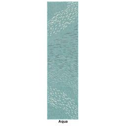 Liora Manne™ Carmel School Of Fish Indoor/Outdoor Runner