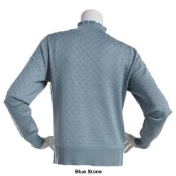 Womens Retrology Ribbed Mock Neck Sweater
