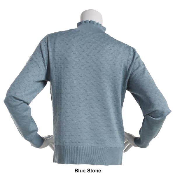 Womens Retrology Ribbed Mock Neck Sweater