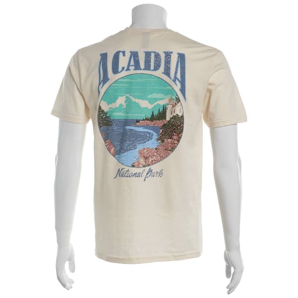 Mens Acadia Short Sleeve Tee - Natural