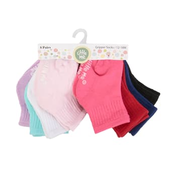 Baby Girl (6-18M) Little Me 8pk. Color Pop Cushion Socks - Boscov's