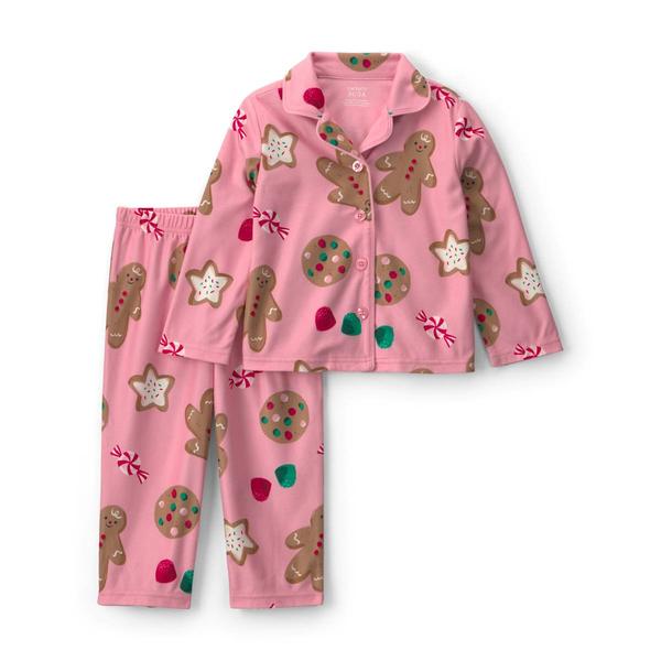 Toddler Girl Carter''s(R) Christmas Gingerbread Fleece Pajama Set - image 