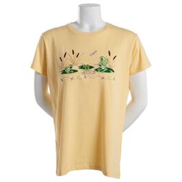 Plus Size Top Stitch by Morning Sun Leap Frogs Tee