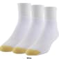 Mens Gold Toe&#174; 3pk. Wellness Extended Quarter Socks - image 2