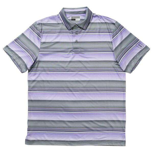 Mens PGA Tour&#40;R&#41; Short Sleeve Linear Energy Striped Polo - image 