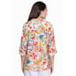 Plus Size Ali Miles Roll Tab Sleeve Picnic Button Front Blouse - image 2